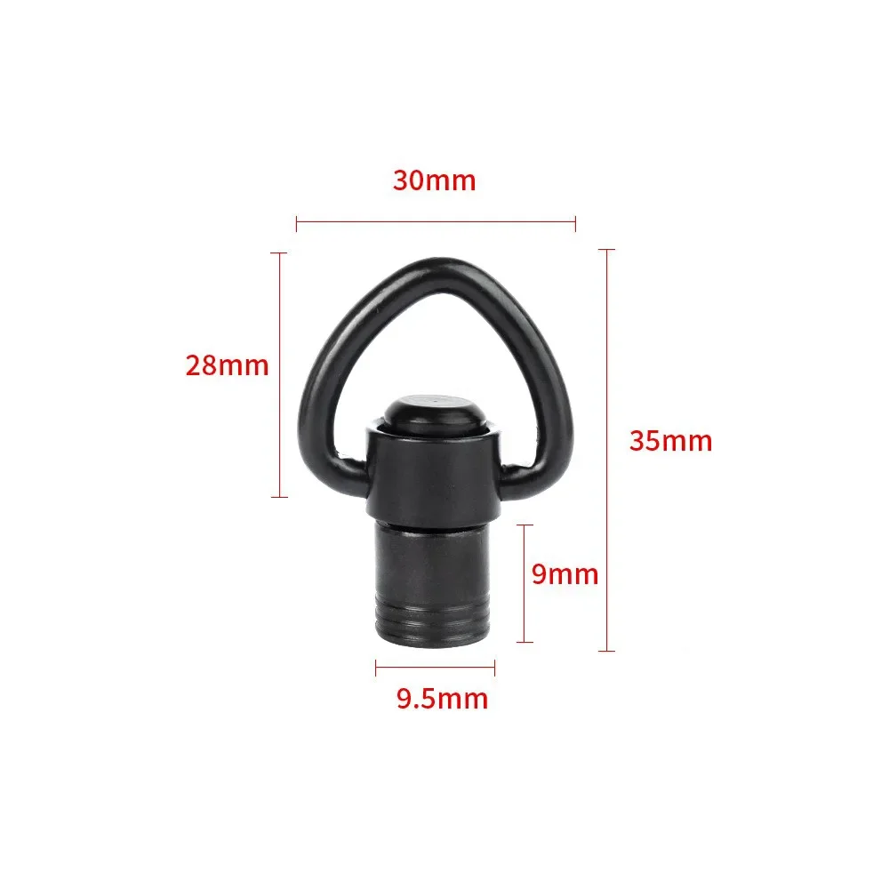 فصل الإصدار دفع زر QD حبال دوارة مع 1 "حلقة حزام الرافعة محول تركيب لعبة بندقية الملحقات