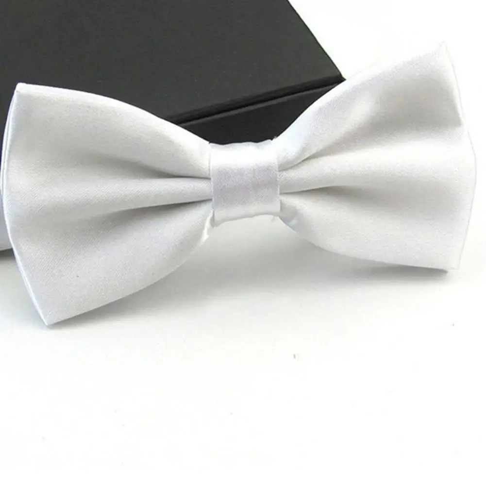 Adjustable Bow Tie Solid Color Bow Tie Elegant Detachable Men's Bow Tie for Business Suit Coat Adjustable Solid Color Formal