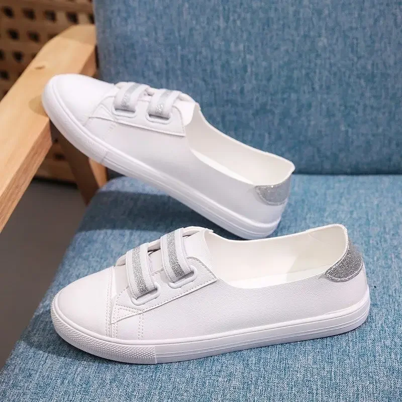 Comemore Comfortabele Casual Platte Witte Veterschoenen Voor Dames Zomer Gevulkaniseerde Sneakers Dames Lichte Zachte Ondiepe Mond Loafers