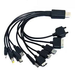 10 In1 Multifunctional USB Data Transfer Cable for IPod Motorola Nokia Samsung LG Sony Ericsson Consumer Electronics Data Cables