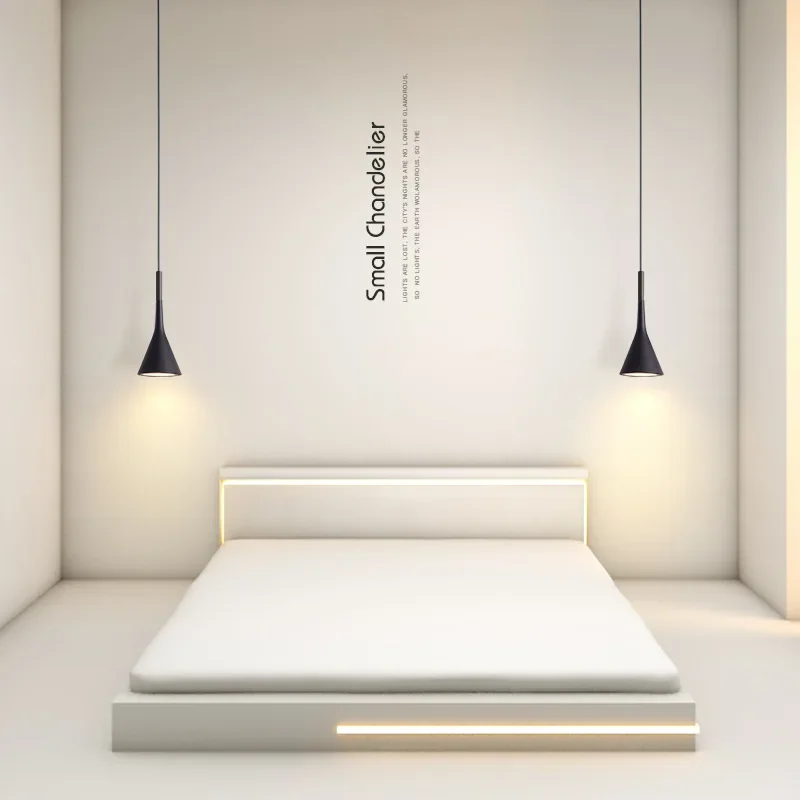 Modern Hanging Ceiling Lamps Wood Aluminium E27 Pendant Light for Dining Room Table Bedside Kitchen Black Decoration Lighting image 4