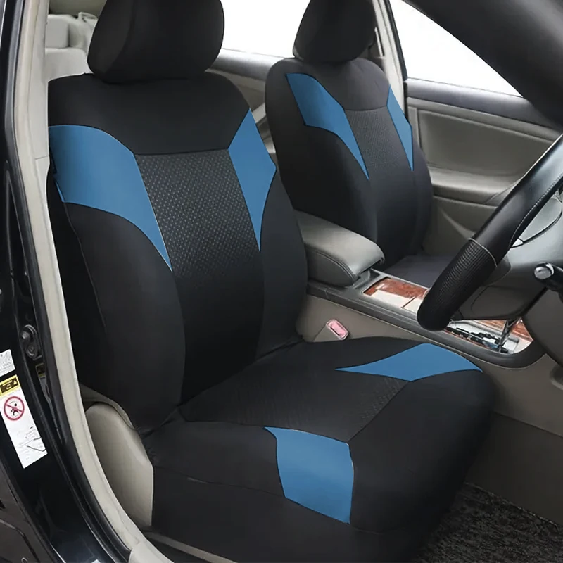 Jacquard and Polyester Fiber Full Set Car Seat Covers Universal size Fit for Most Car SUV Truck with Comfortable Foam Padding