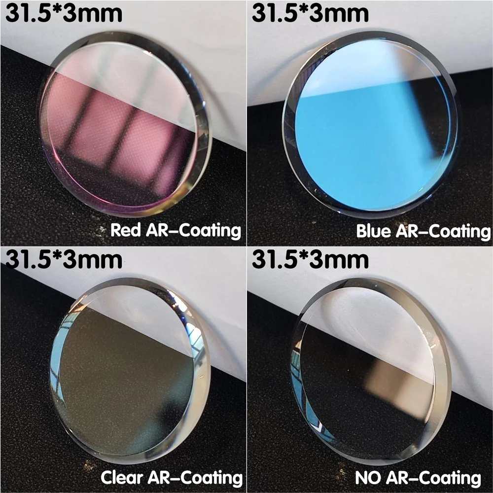 Saphir-Uhrenglas, flaches Kristall-Uhrenteile, Ersatzzubehör, 31,5 mm Glas, geeignet für SKX007 SRPD Flachglas