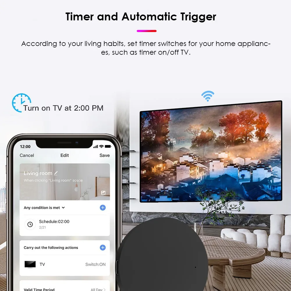 TUYA-Télécommande Universelle Infrarouge Intelligente, Wifi IR, pour TV, DVD, AUD, AC, avec Alexa et Google Assistant