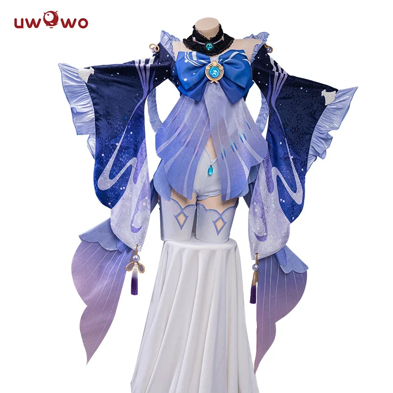 LAST BATCH UWOWO Sangonomiya Kokomi Cosplay Game Genshin Impact Cosplay Halloween Costume Pearl of Wisdom Outfit