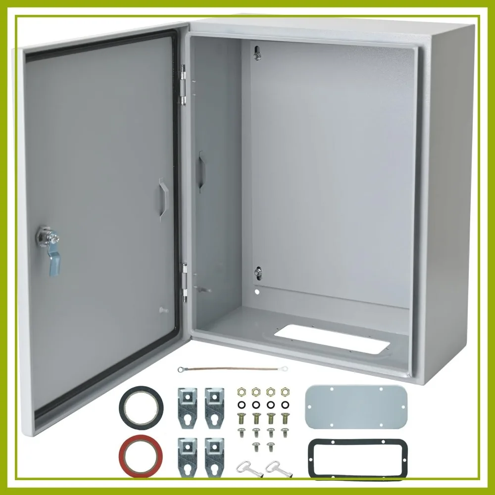

Waterproof Electrical Enclosure 24x24x8 Inch Outdoor Junction Box with Lock