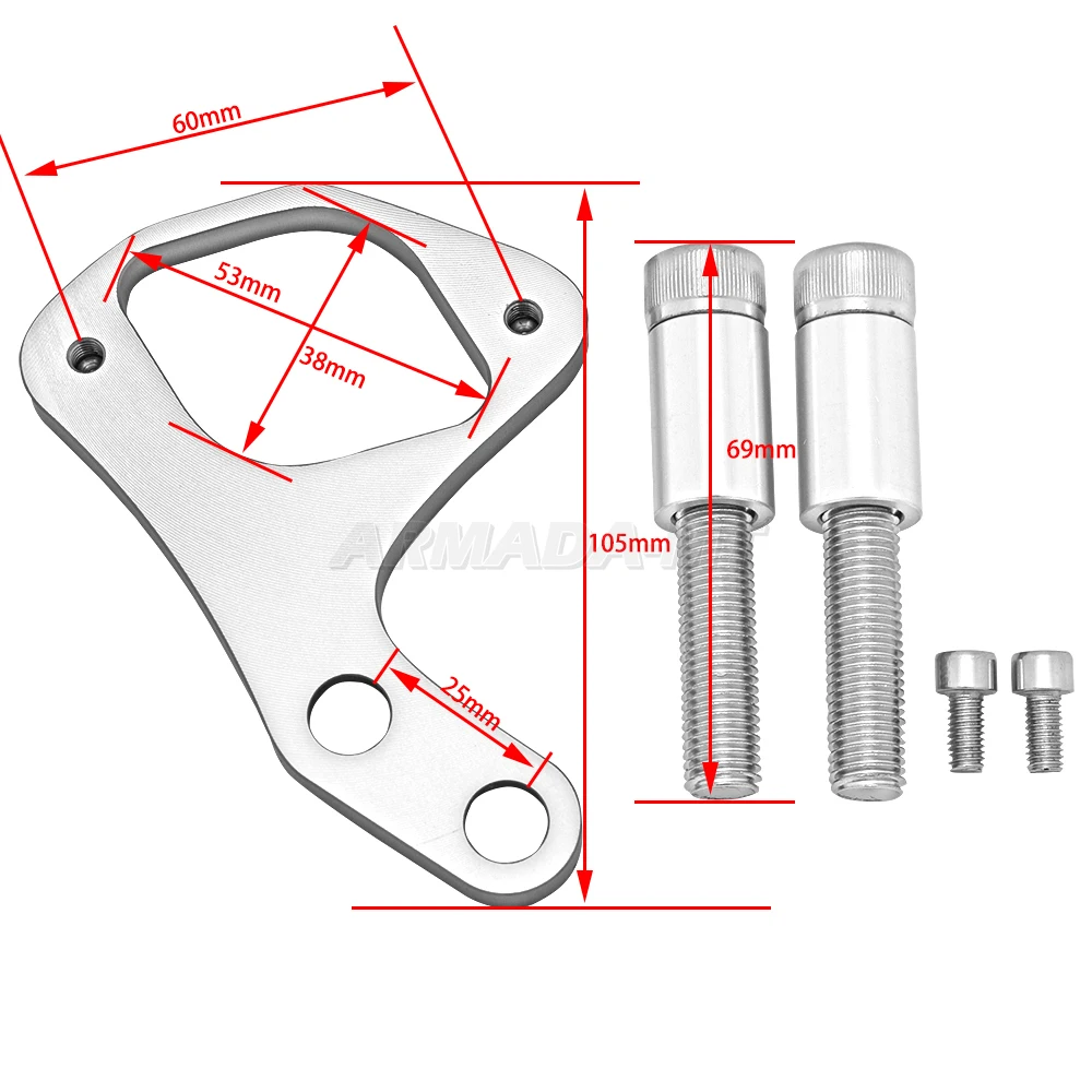 For Triumph Bonneville T100 SE Scrambler Thruxton 2001-2015 Motorcycle Accessorie Ignition Key Left / Right Relocation Bracket