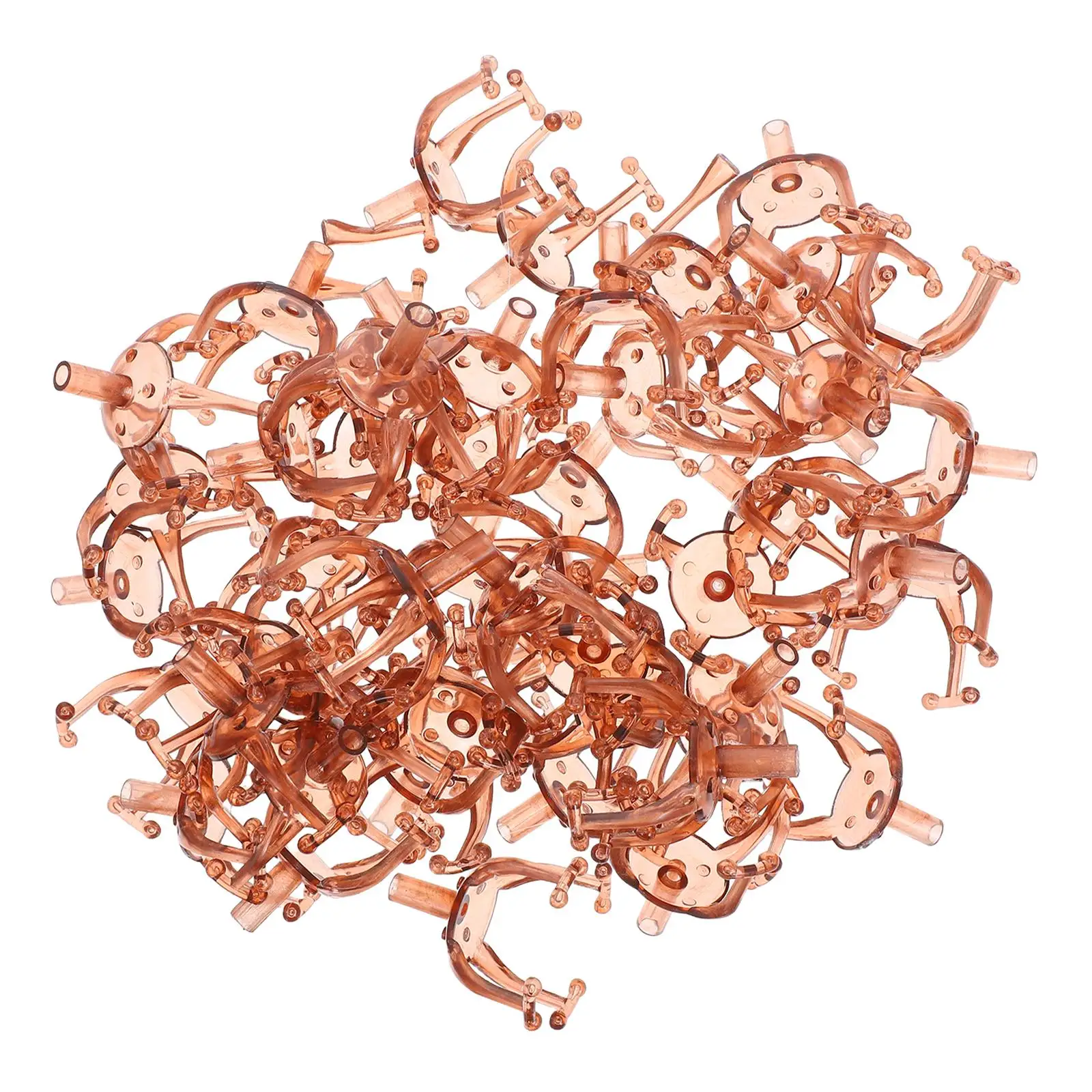 

50pcs Chocolate Bouquet Truffle Wrappers Cupcake Holders Mini Boxes Supplies Valentine Day Plastic Clear Muffin Candy Packaging