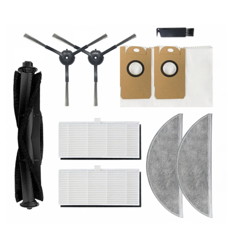 Основная боковая щетка, фильтр, ткань для швабры и мешок для пыли, запасные части для робота-пылесоса Xiaomi Mijia Lydsto R1