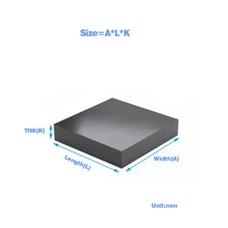 Black Shock-Absorbing Pad/Insulated High Elasticity Cushioning, High-Temperature Resistant, Thickened Industrial Rubber Block