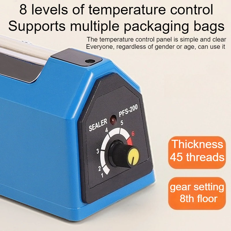 Pressa con sigillatrice a mani Macchina per sigillare sacchetti manuali per pellicola di alluminio di piccole dimensioni per uso domestico