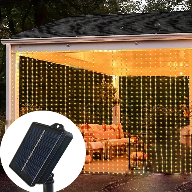 

Сказочный свет, сад, свадьба, праздник, декор, свет, солнечный светильник для штор, рождественское украшение, уличная солнечная гирлянда, гирлянда