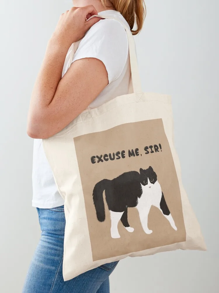 LILO cat “Excuse me, sir!” Tote Bag reusable shopping bag Women's tote bag custom bags