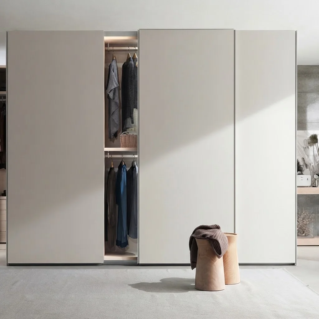 One Stop Suite Furniture Solution Premium Modern Style Hot Sale Good Quality Overlay Sliding Door Wardrobe for Guest Rooms Hotel