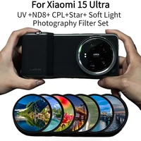Juego de filtros de fotografía profesional para Xiaomi 15 espejo Ultra UV Starlight espejo gran angular luz suave CPL accesorios de teléfono