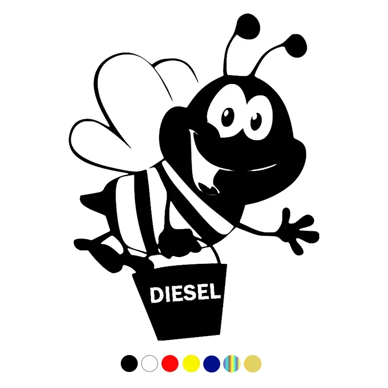 

Jpct 10 * 13cm, interesting car vinyl sticker with bee pattern, used for the decal style on the fuel tank cover, PVC waterproof