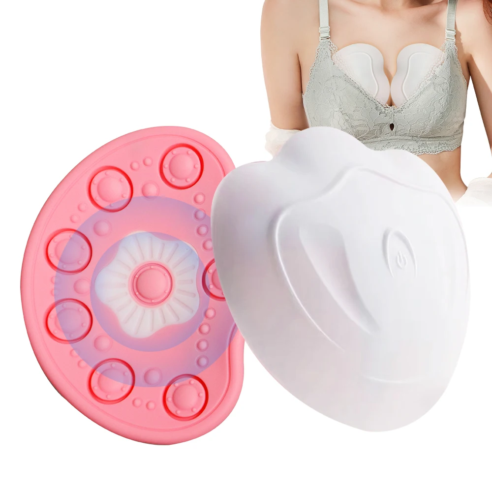 

Electric Breast Massage Pads for Pain Relief Breast Firming and Enlargement Eliminate Nodules Wireless Vibration Chest Massager