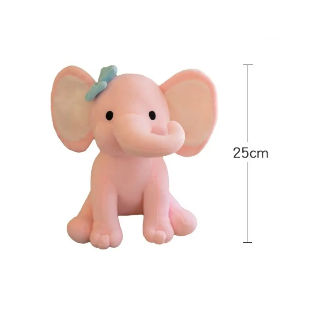 Conforto algodão elefante textura macia kawaii calmante travesseiro decoração do quarto vida real pelúcia animais de pelúcia & pelúcia