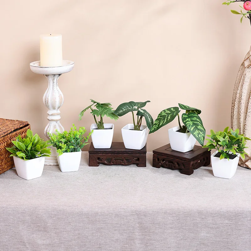 1 SET (6PCS) Simulated Plant Potted Plants, Placed on The Desk, Foyer, Garden, And Courtyard of Business Offices