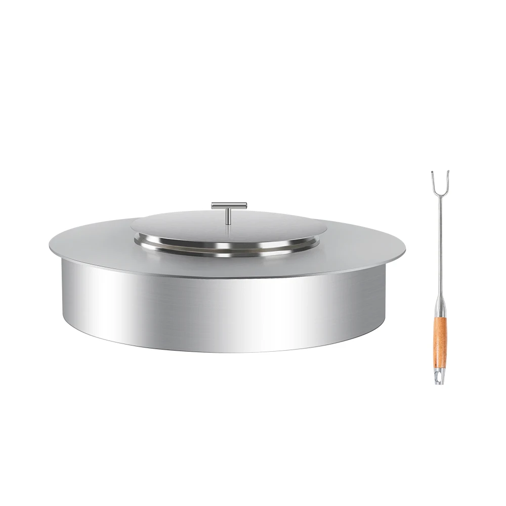 Hot Sale FR-20 Outdoor Use Stainless Steel Bio Ethanol Fireplace Round