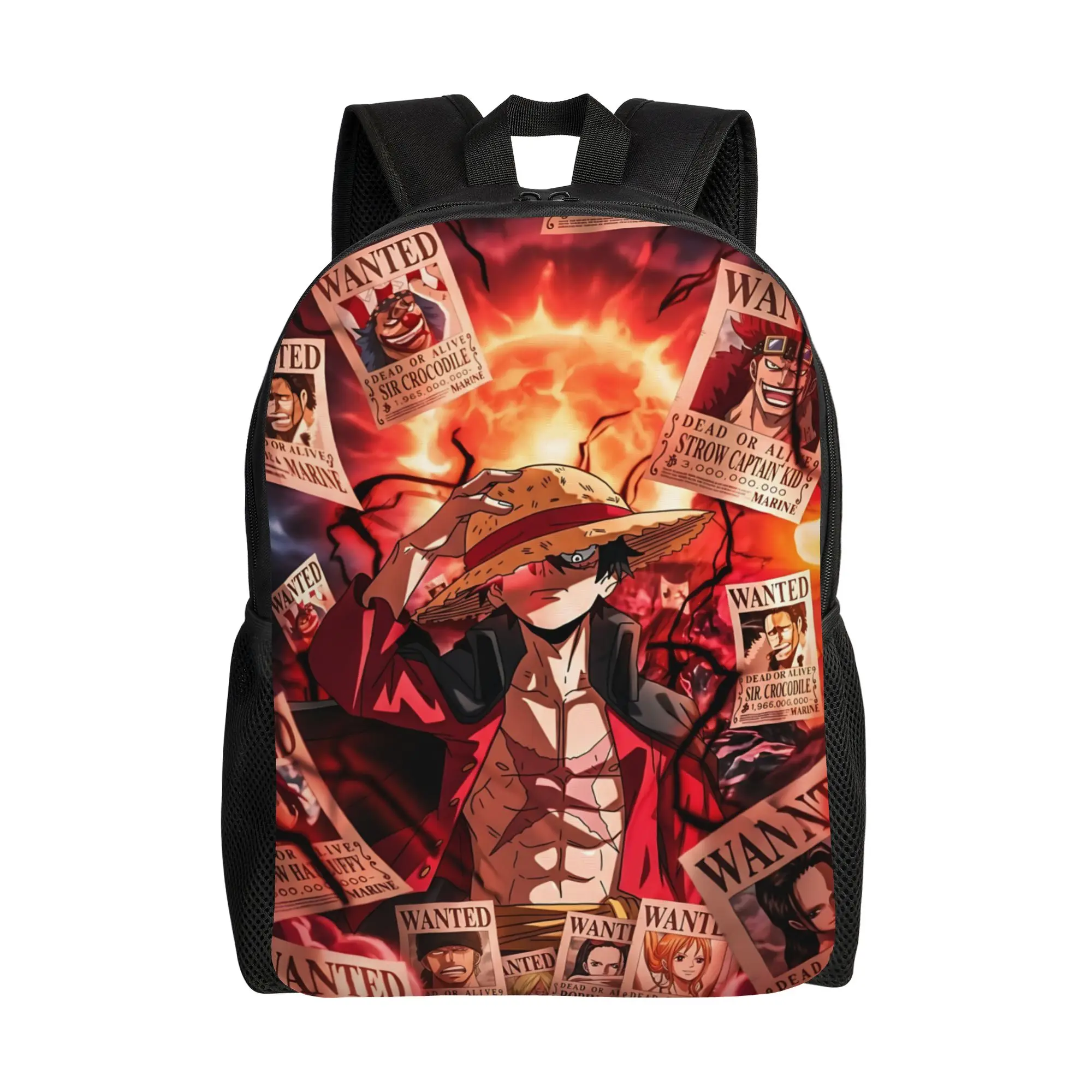 Fashion One Piece Monkey D Luffy Backpack ita bag  mochila Kawaii Outdoor Sturdy Shoulder Rucksack