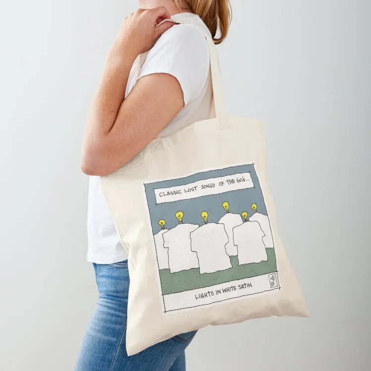 

Lights In White Satin Tote Bag Gift bags Woman shopper bag Canvas bag for women Shopper