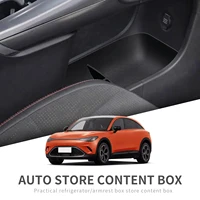 Smabee para Smart # Caja de almacenamiento con reposabrazos de 3 consolas centrales, bandeja de almacenamiento de capa inferior Central de TPE para coche, accesorios organizadores, color negro