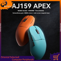 Ajazz Aj159 Apex Wireless Mouse Paw3950 With Rgb Magnetic Charging Base Lightweight Wired Bluetooth Gaming Mouse For Pc Laptop