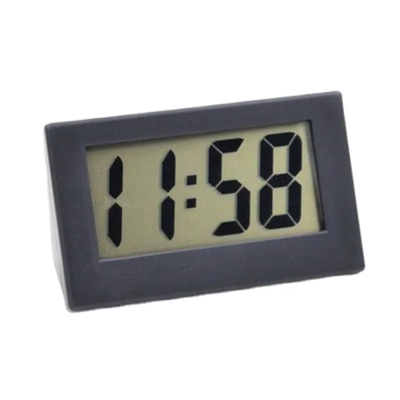 New Mini LCD Digital Table Dashboard Bureau Electronic Clock for Desktop Home Office Silent Desk Time Display Clock Mini Wekker