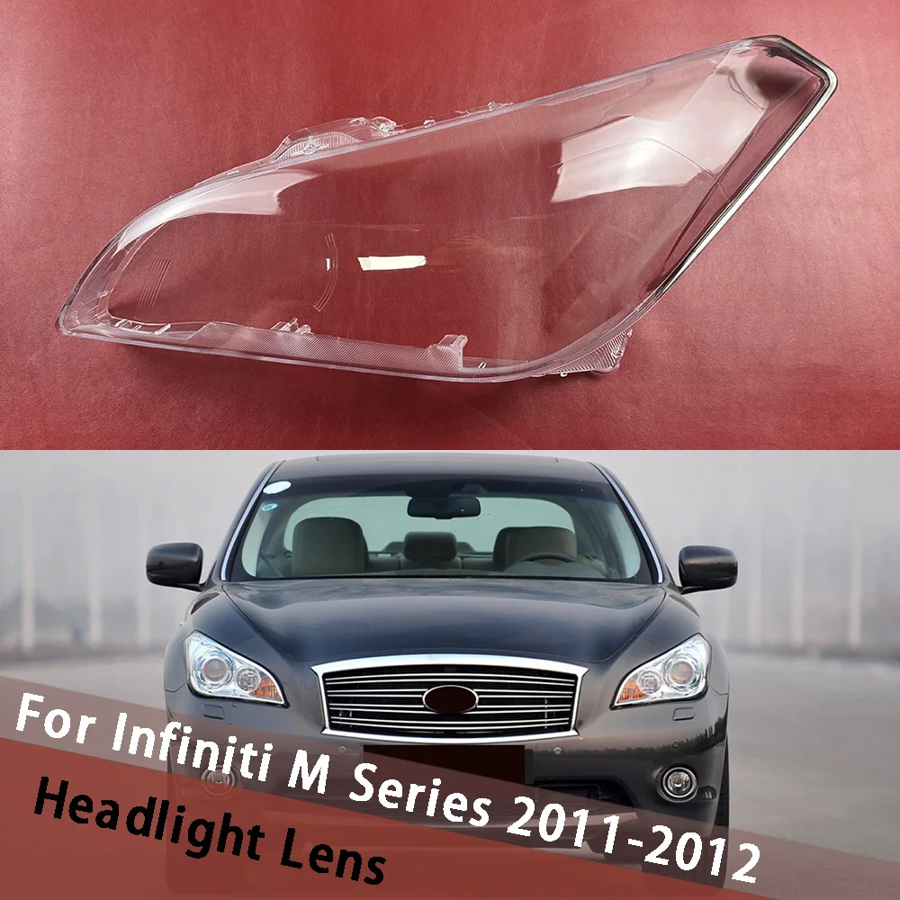 

For Infiniti M Series M25 M35 M37 2011 2012 Headlight Cover Lens Transparent Lamp Shell Plexiglass Replace Original Lampshade