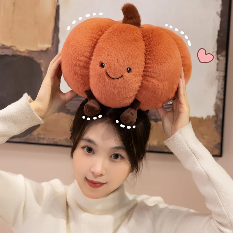 Pumpkin Series Halloween Gifts High Quality Plush Plant Doll Soft Pillow Home Decro
