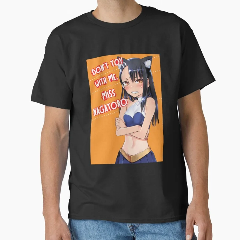 

from Dont Toy With Me, Miss Nagatoro Anime T shirt for man Large size Tops Manga Graphic Print Y2k Clothes Cartoon Tee