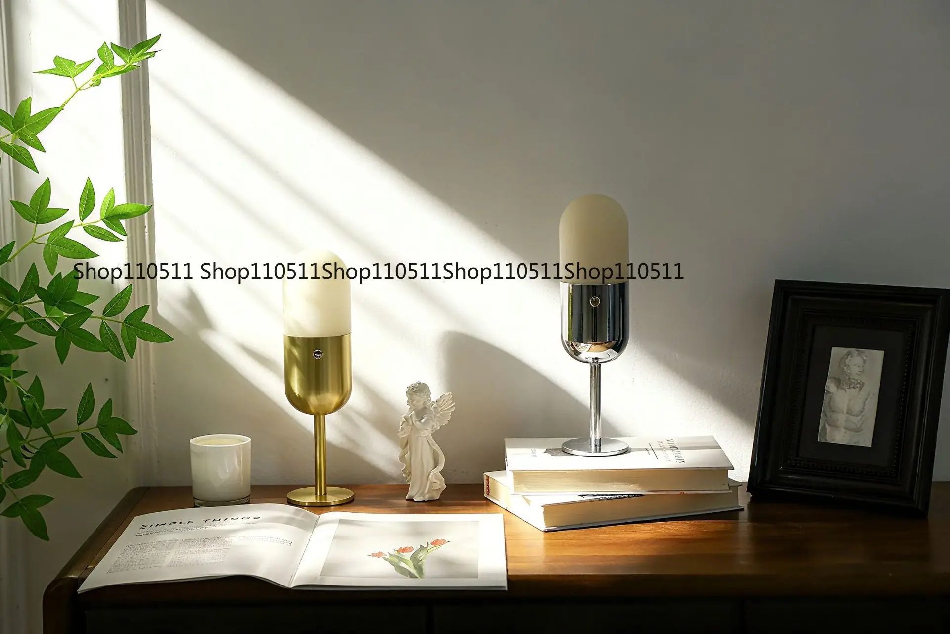 All-copper light luxury post-modern desk lamp simple bedroom bedside bar hotel model room restaurant creative lamp