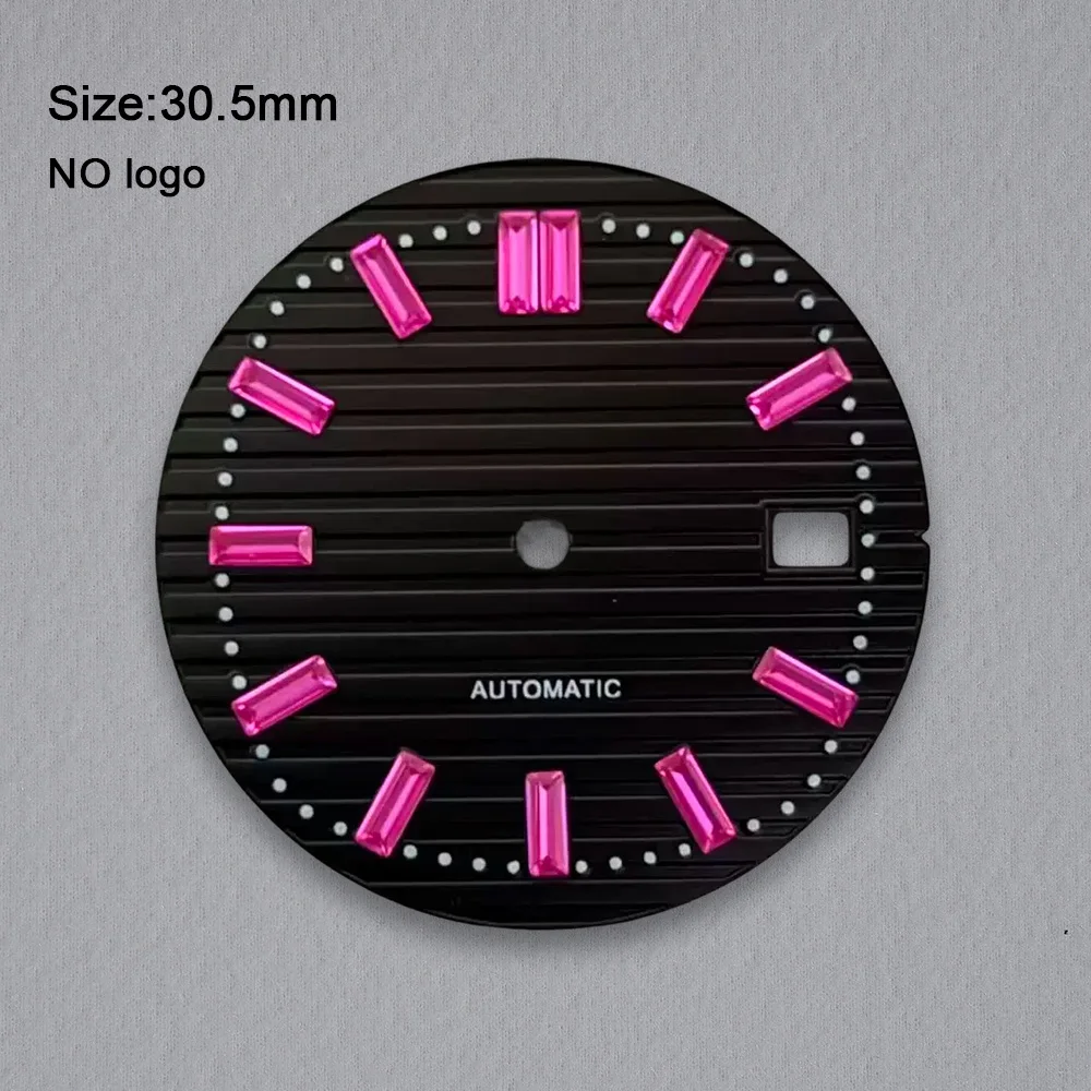 No Logo NH35 Dial Blank Nautilus 30.5mm Dial For NH35 Movement Custom Logo Watch Dials Hands Case Accessories Repair Tools