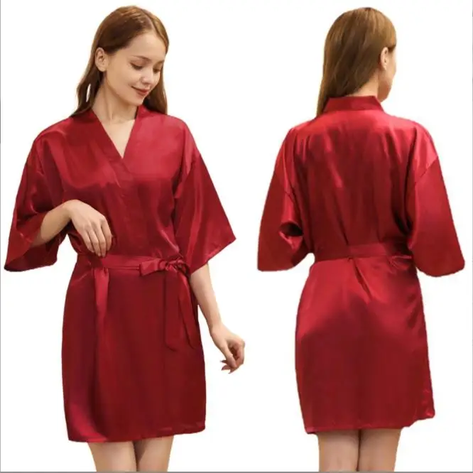

New Arrival Robe Sexy Bath Robe Lace Bathrobe Perfect Wedding Bride Bridesmaid Robes Dressing Gown Night Robe Sleepwear Robes