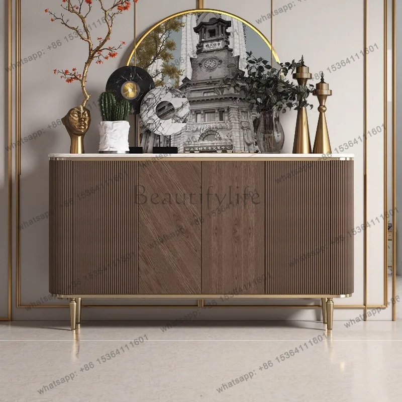 Nordic Long Living Room Cabinets Luxury Dustproof French Narrow Living Room Cabinets Modern Meuble