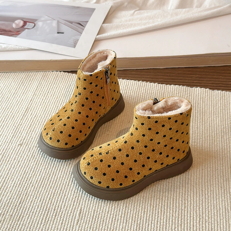 Bottes d'hiver à pois pour fil - Kids Outdoor Zipline avis et prix