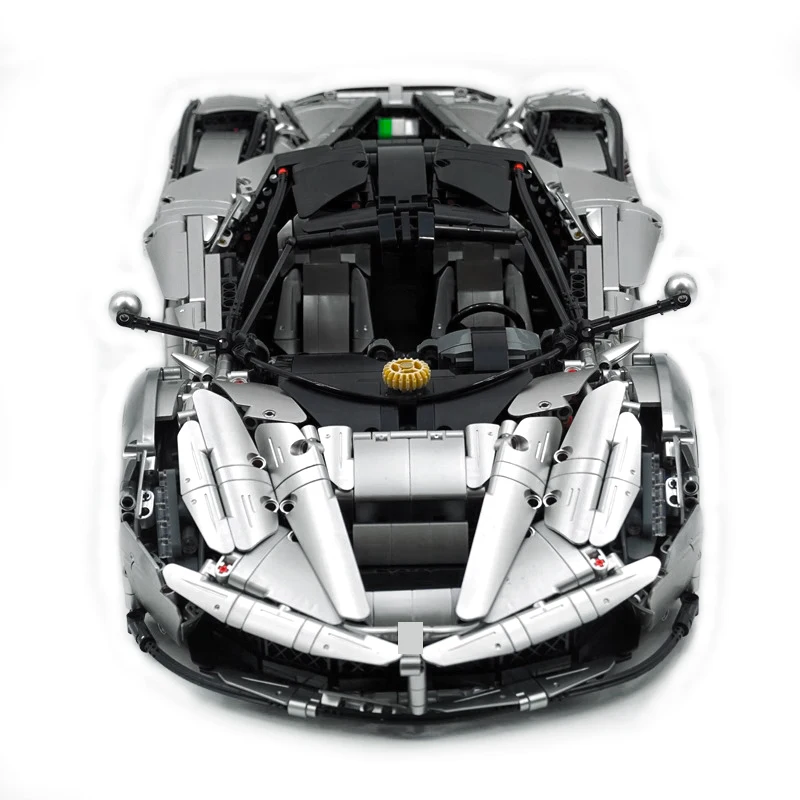 1:8 personnalisé argent technique CADA C61505 ville Sport véhicule de course modèle blocs de construction brique Puzzle bricolage jouets cadeaux de noël enfant