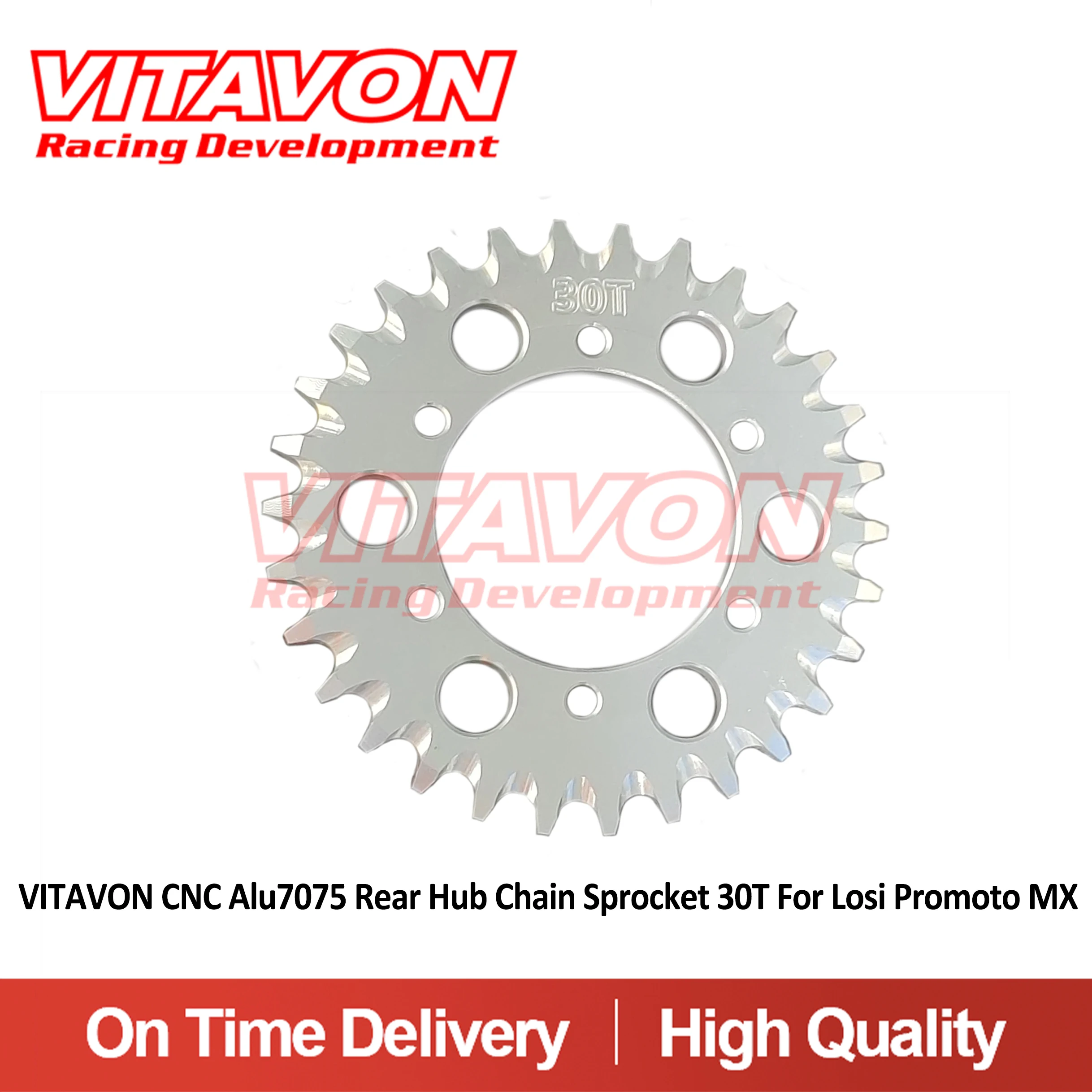 VITAVON CNC Alu7075 リアハブチェーンスプロケット 28T、30T、34T、35T、36T ロシプロモト MX LOS262003用