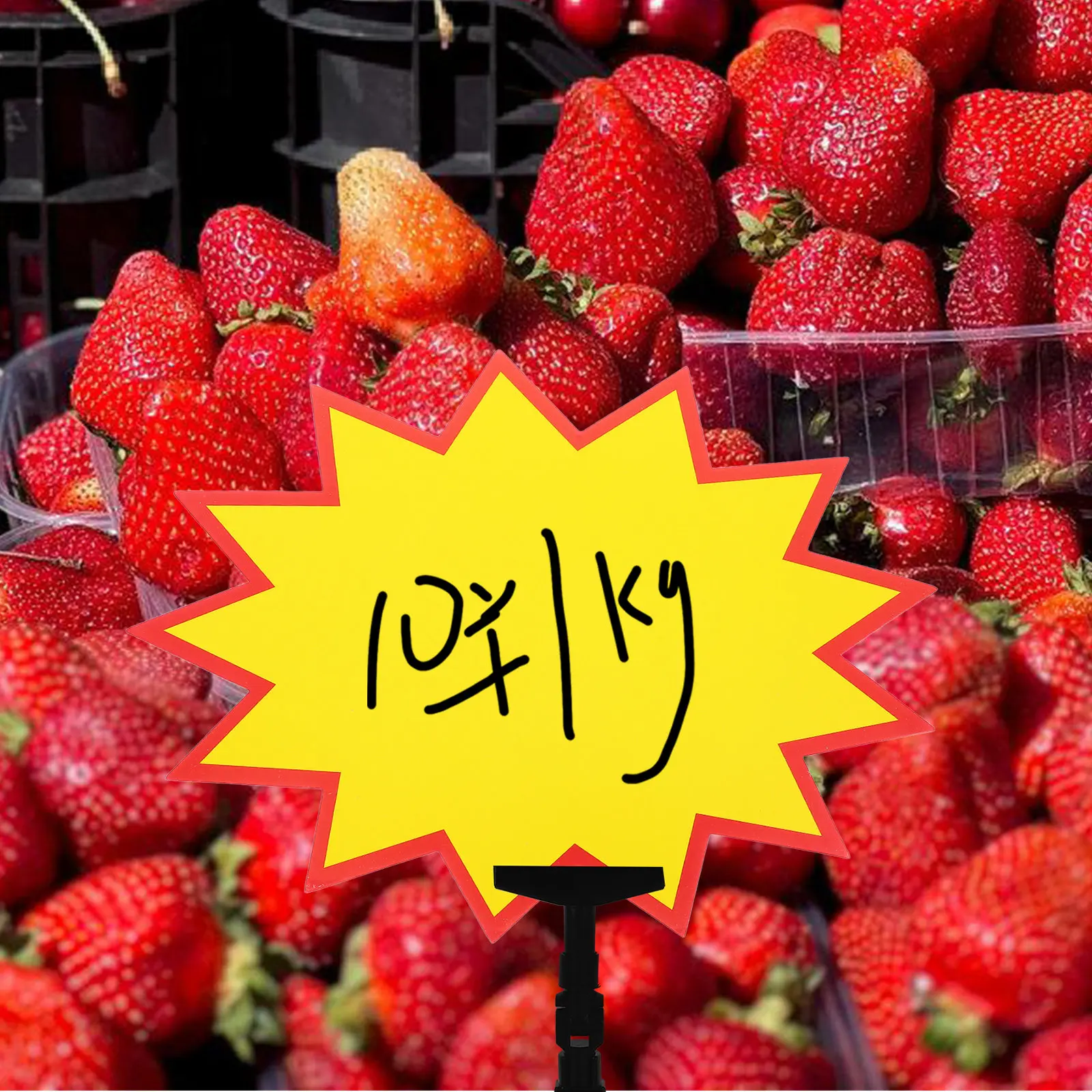 

100Pcs Blank Paper Price Tags Explosion Style Sale Stickers for Retail Shops Supermarkets Stores Promotional Price Label Signs