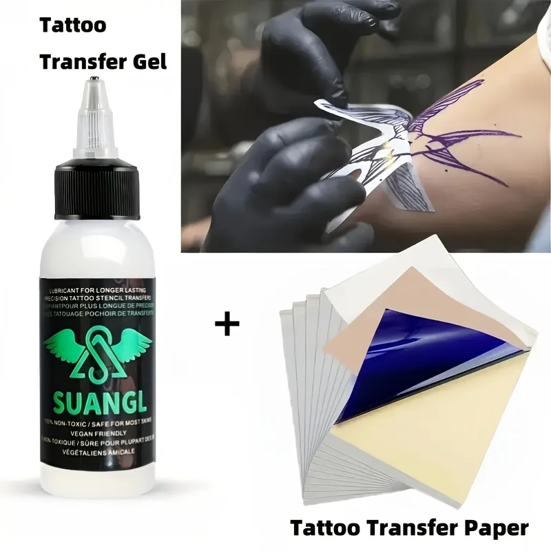 

TattooTransfer Gel & Paper - For Long-Lasting, Precise Designs on All Skin Types.