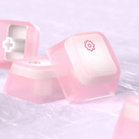 104Pcs ABS Silicone Mechanical Keyboard Keycaps Set Pudding Keycaps Silent Key Cap Backlight Keycap for 21/61/87/104/108 Keys