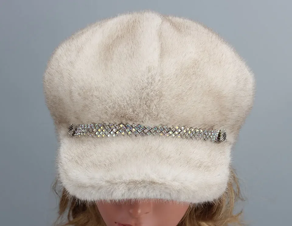 Damen lässig Kunst pelzmütze Herbst Winter mützen für Frauen solide schlichte achteckige Zeitungs jungen mütze Männer Winter Baskenmütze Frauen Maler mützen – Detail 7