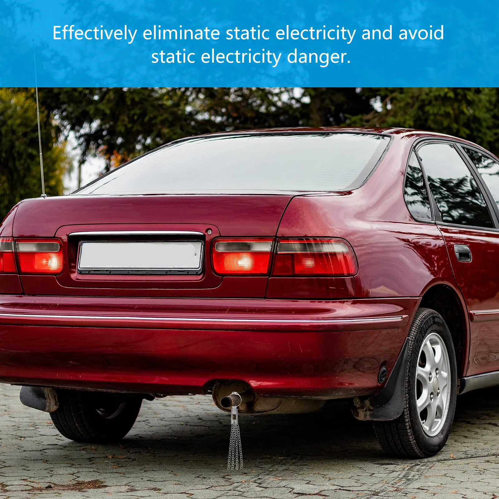 

2Pcs Car Anti Static Strap Firm Auto Safety Ground Belt Efficient Static Electricity Discharge Car Ground Wire