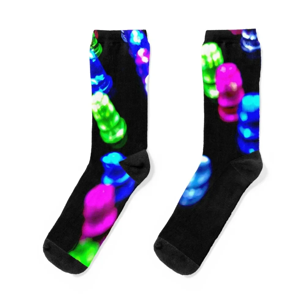

Colorful LED Lights Socks Sports Antiskid soccer sports and leisure Socks Men's Women's