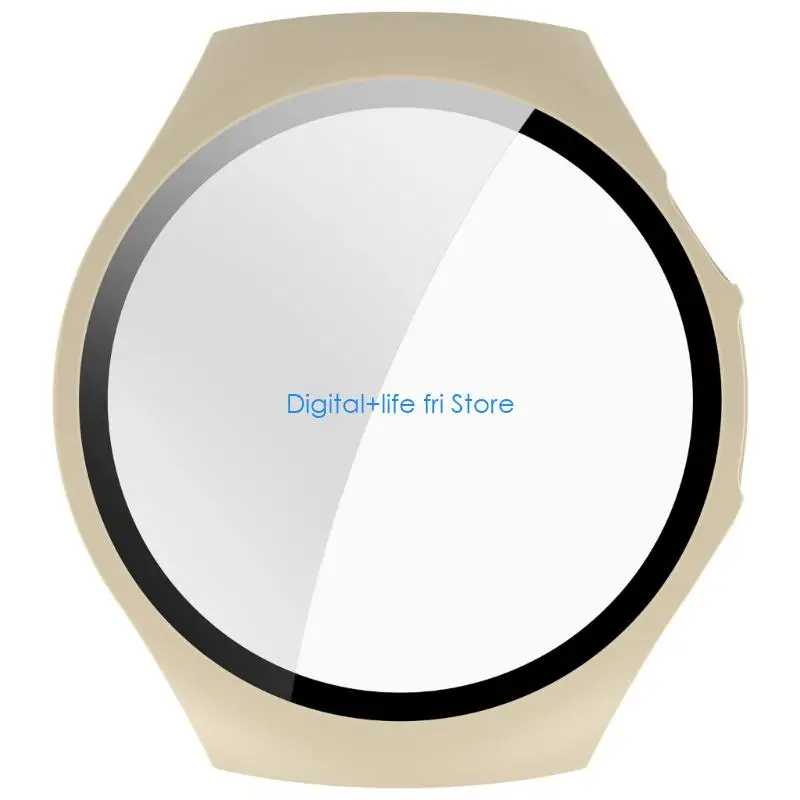 E06D Watch Case Shell with Tempered Glass Film Scratchproof Case Protective Cover