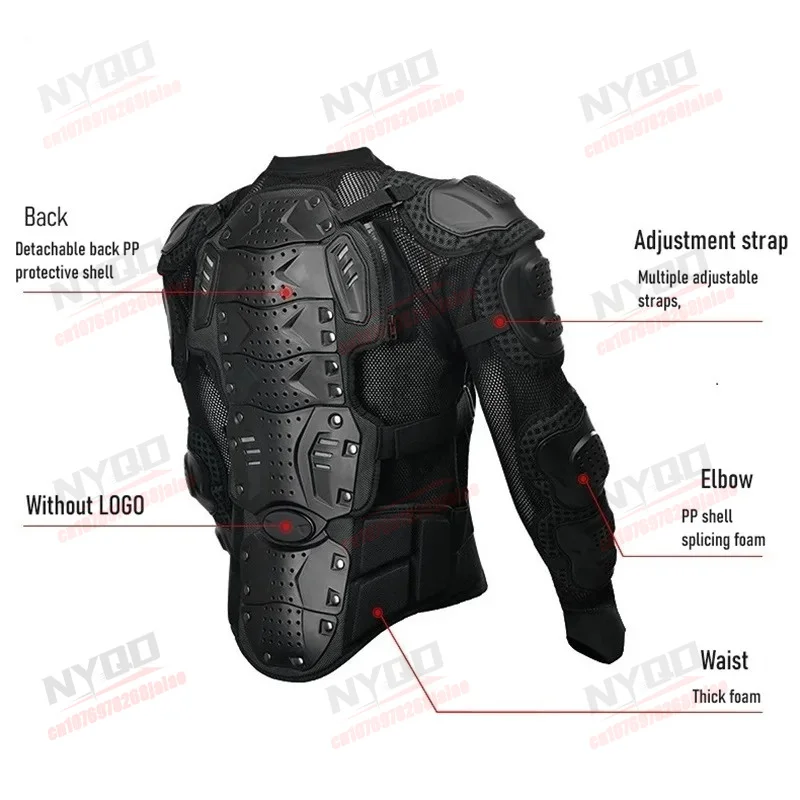 Motorcycle Riding Jacket, Comfortable and Durable Riding Armor, Men's and Women's Outdoor Off-road Vehicle Protective Equipment view 5