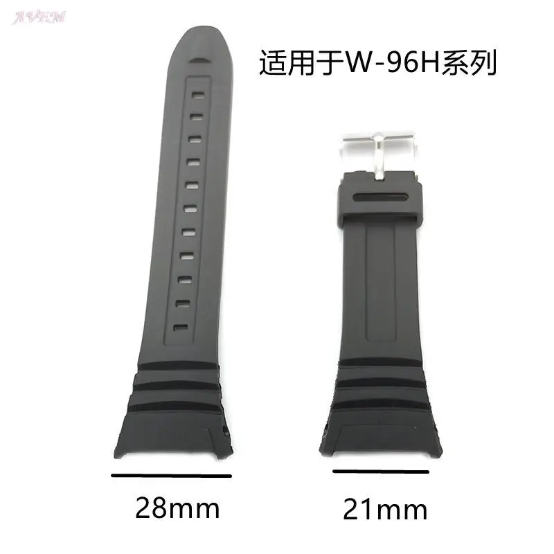 ل كاسيو G-SHOCK W-96H الساعات حزام الساعات الأربطة المطاطية السيليكون EF ل كاسيو ساعة اليد الإلكترونية ساعة رياضية استبدال الأشرطة