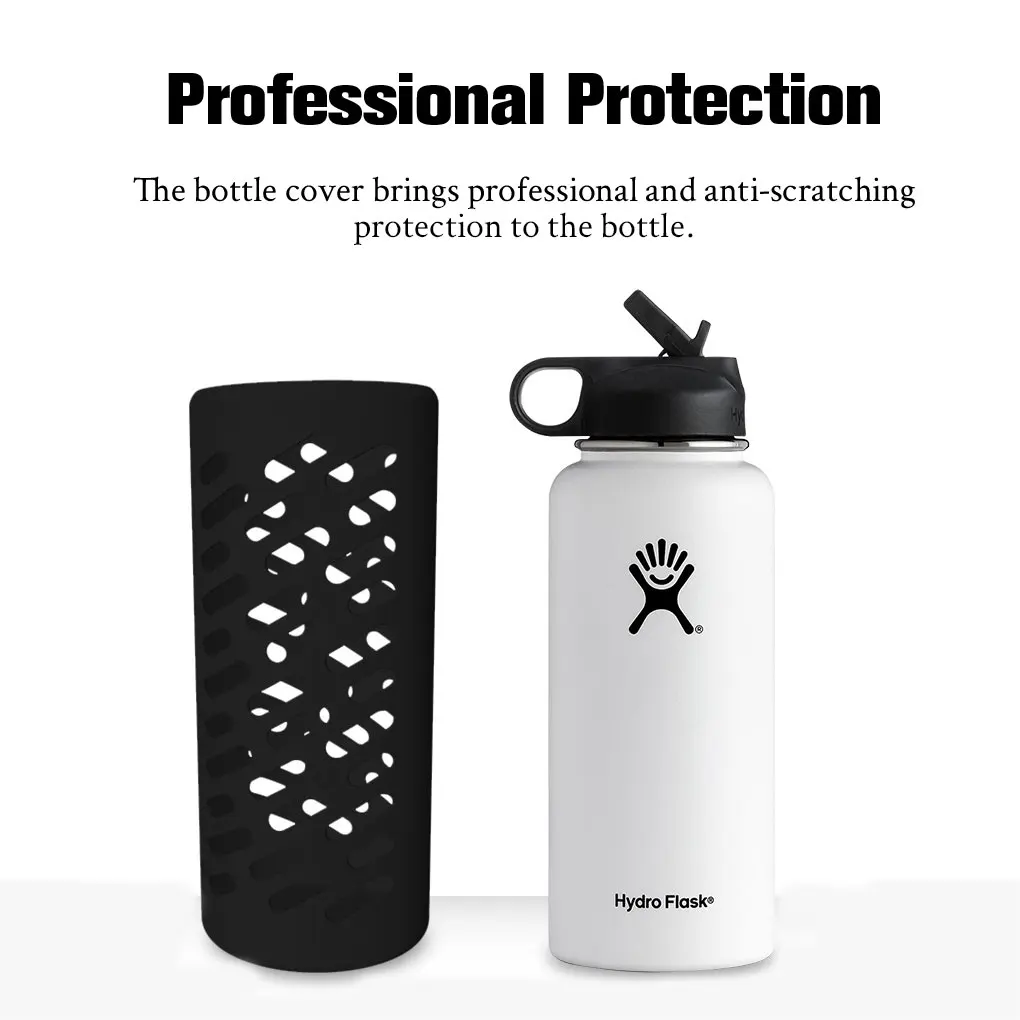 Аксессуары для силиконовых чехлов, профессиональные однотонные защитные колпачки с защитой от царапин, замена для 18-32-40 унций, синий S