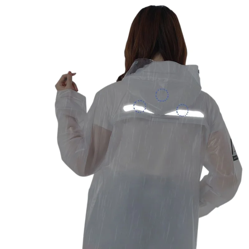 Reflective Strip Split Raincoat and Rain Pants Set for Men and Women - Adult Long Full Body Storm Motorcycle Scooter Riding